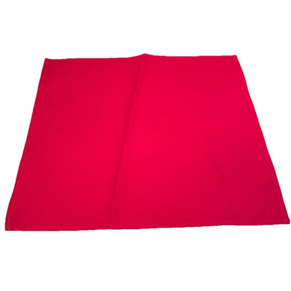Red Linen‎ Napkins 17 X17 Restaurant Quality 12 Ct. Pre owned